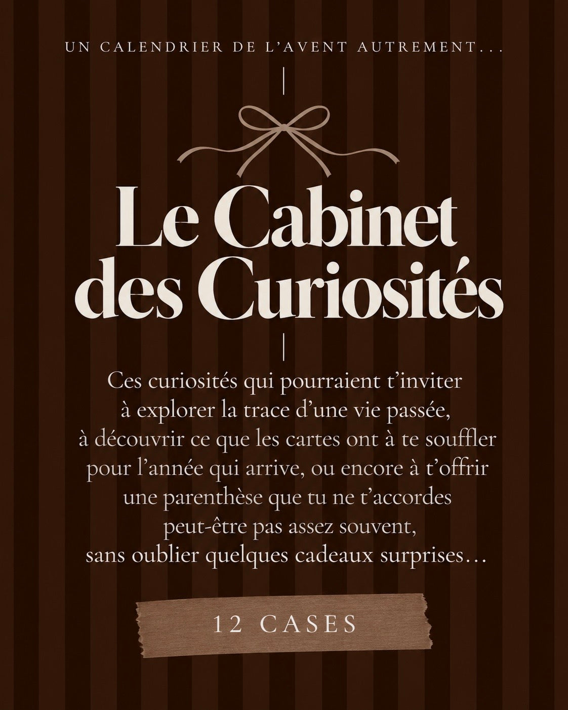Calendrier de l’avent - LE CABINET DES CURIOSITÉS